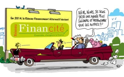 Carte de vœux du Réseau Financité 2014