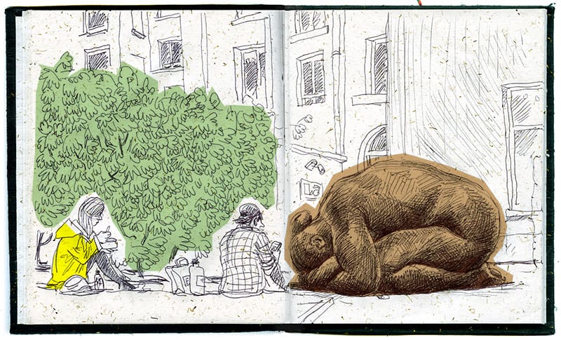 Statue de la place Stéphanie - Bruxelles 