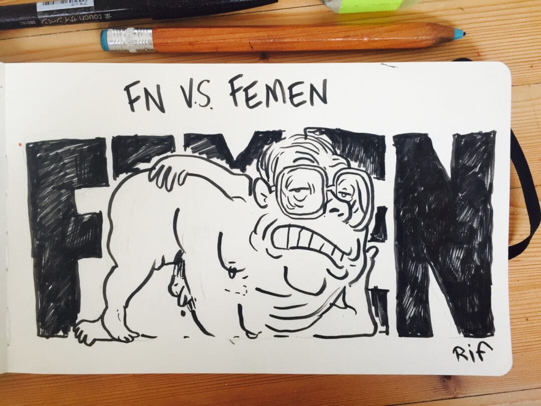Jean Marie Le Pen nu