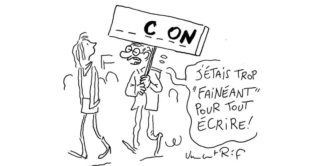 macronmanifln-blackwhite Macron , c'est con