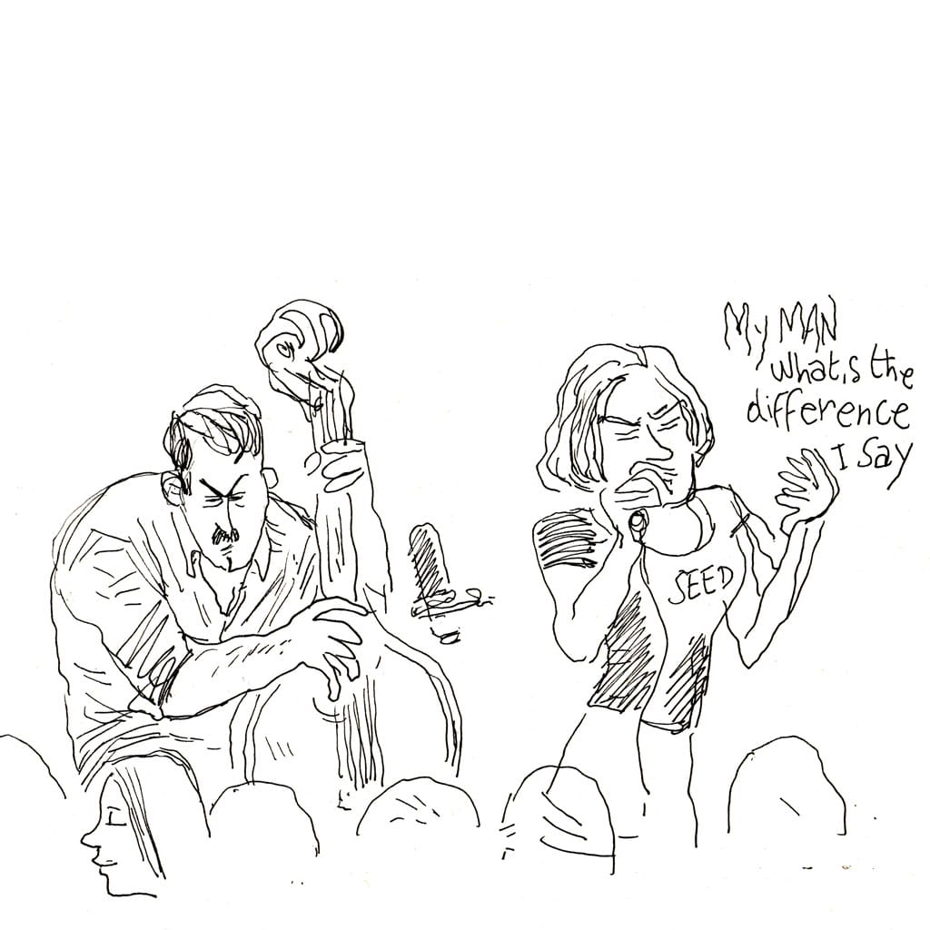Croquis du concert de Sam Gerstmans