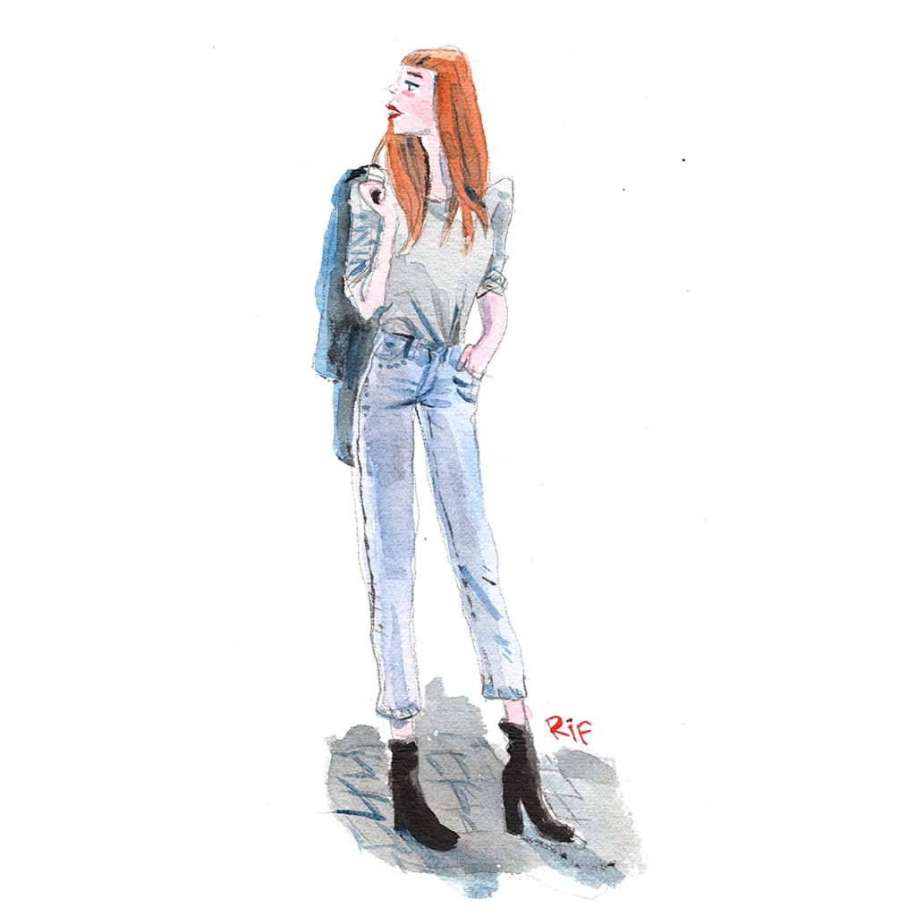 jeanne - aquarelle