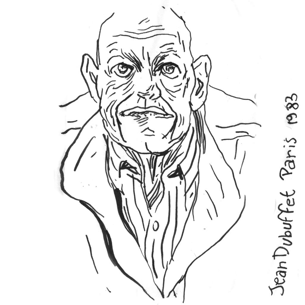 Jean Dubuffet d'après une photo de Marc Trivier Jean Dubuffet d'après une photo de Marc Trivier