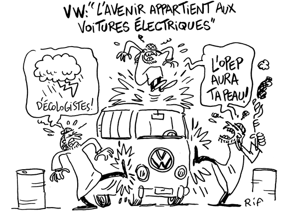 L'avenir appartient à la voiture électrique face aux prix du pétrole et aux exigences environnementales, selon le patron de Volkswagen.