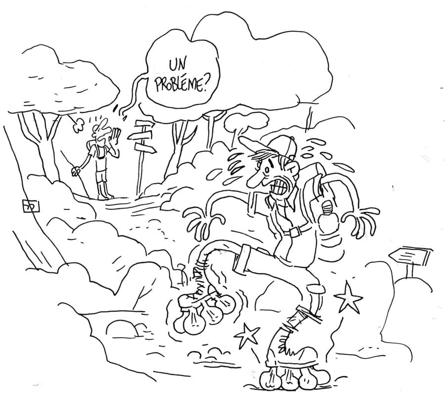 Crayonné d'une illustration pour un article sur les ampoules aux pieds