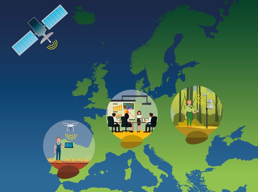 Illustration-Environmental-Observation vectorial illustration about Environmental Observation
