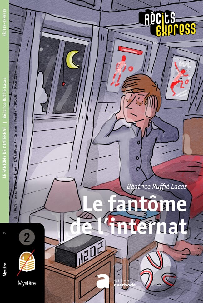 projet de couverture pour le livre Le fantôme de l'internat