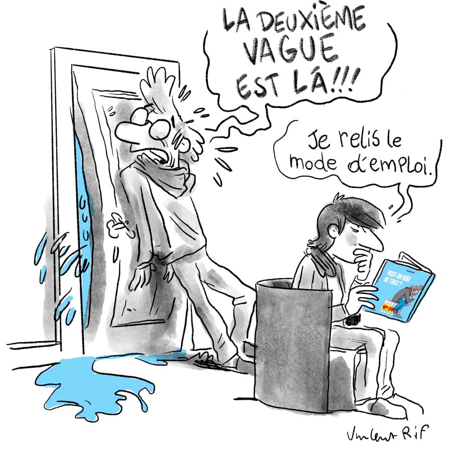 La deuxième vague de COVID-19 en cours. Rilire le mode d'emploi "Peut-on rire de toux aux Editions Kennes