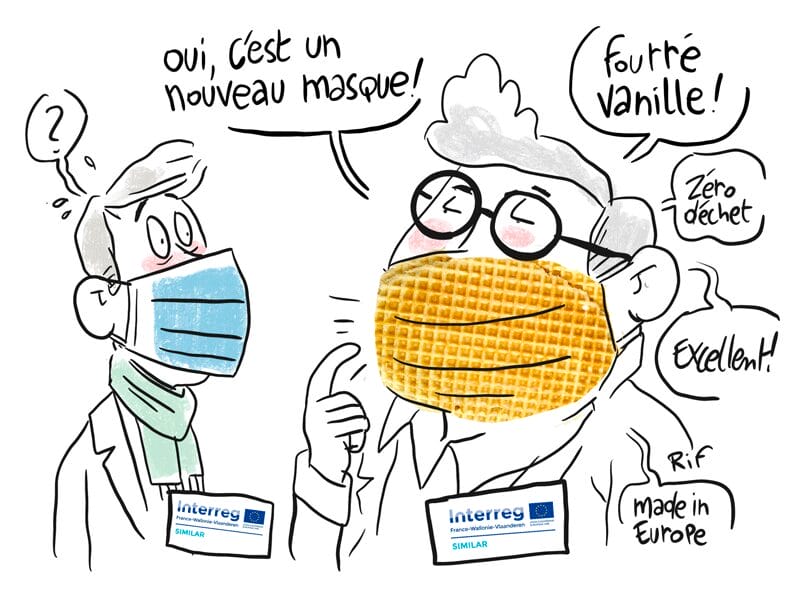 histoire de gaufres en facilitation visuelle - masque gafre