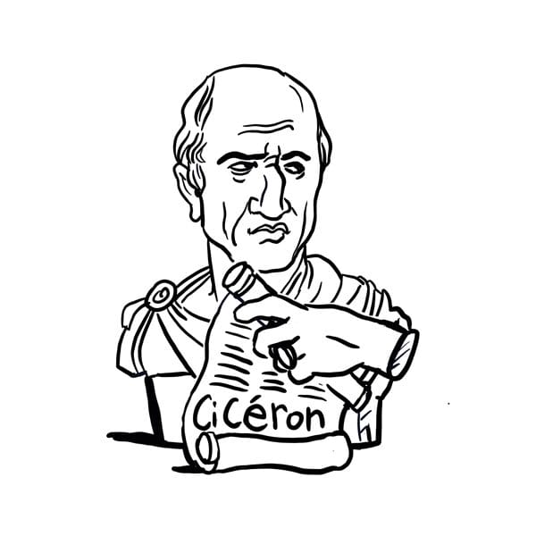 Ciceron Portrait du philosophe Cicéron