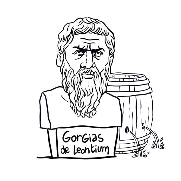 Gorgias-de-leontium Portrait du philosophe Gorgias de Leontium