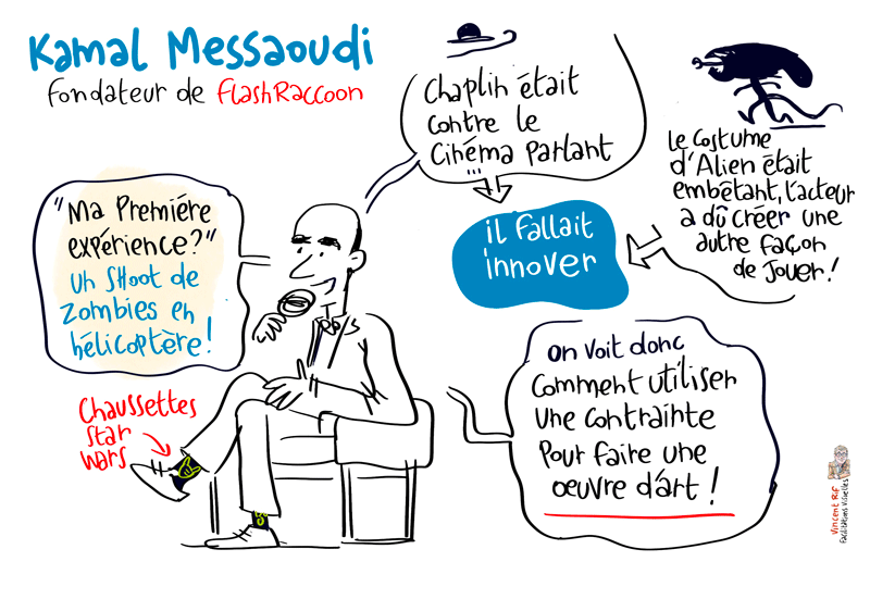 facilitation visuelle de la conférence Dimitri Pirnay Co-fondateur de Homo numericus -Messaoudi