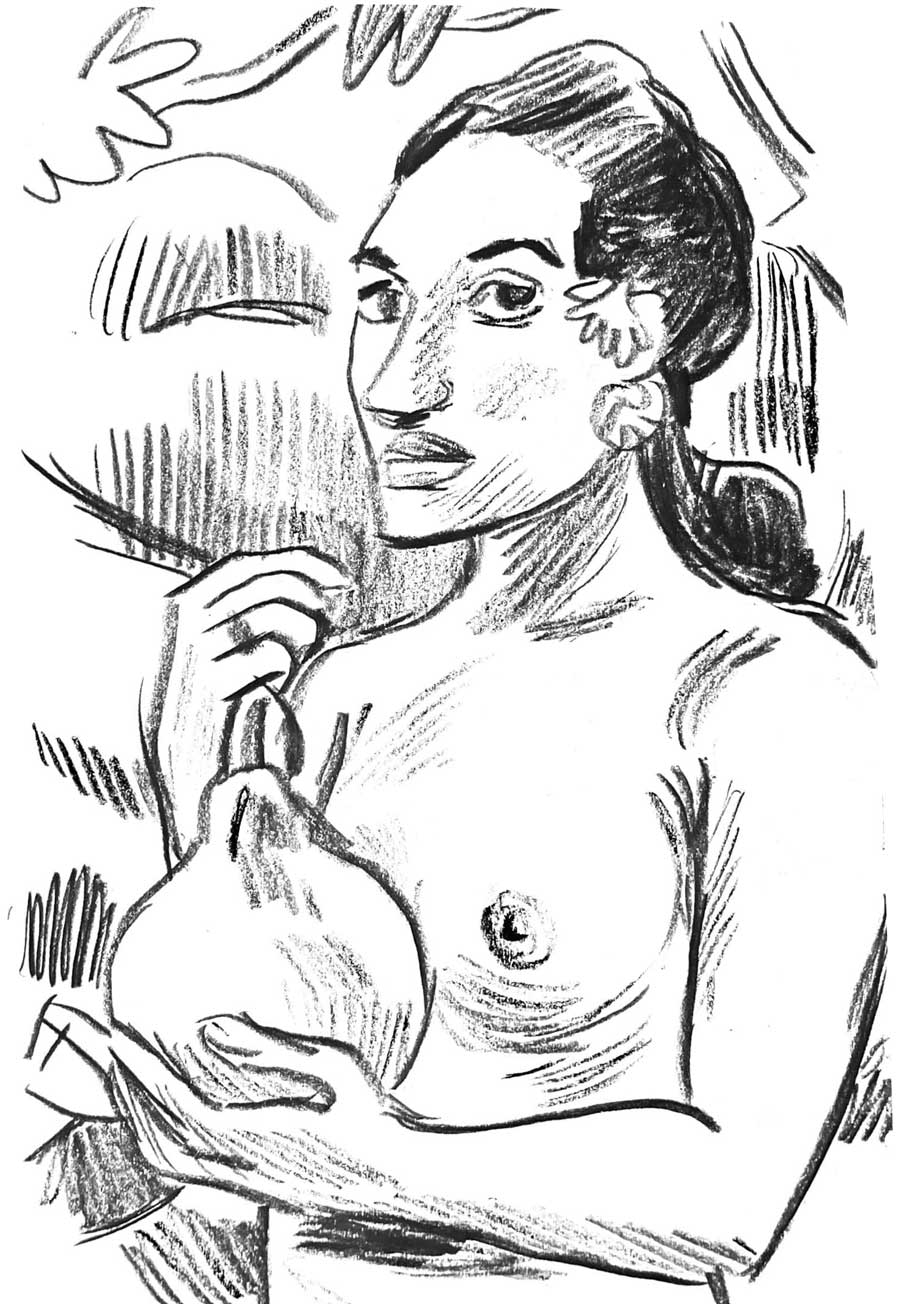 La Collection Morozov. Icônes de l'art moderne à la Fondation Louis Vuitton, Paris. Reportage dessiné de Vincent Rif. paul Gauguin