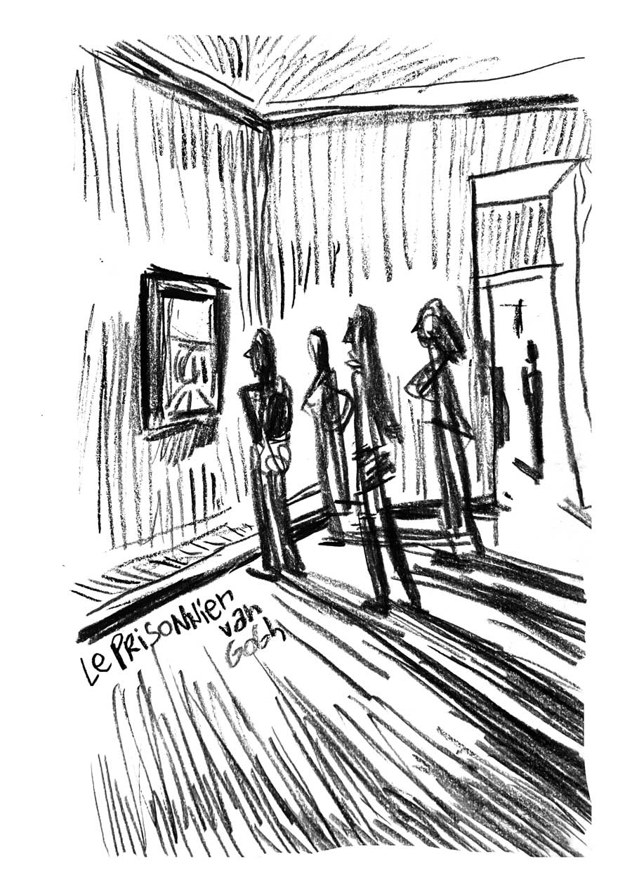 La Collection Morozov. Icônes de l'art moderne à la Fondation Louis Vuitton, Paris. Reportage dessiné de Vincent Rif. vincent van gogh