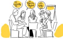 portraits-facilitation-visuelle-rif-european-commission croquis de workshop (groupes de travail) en facilitation visuelle et graphique