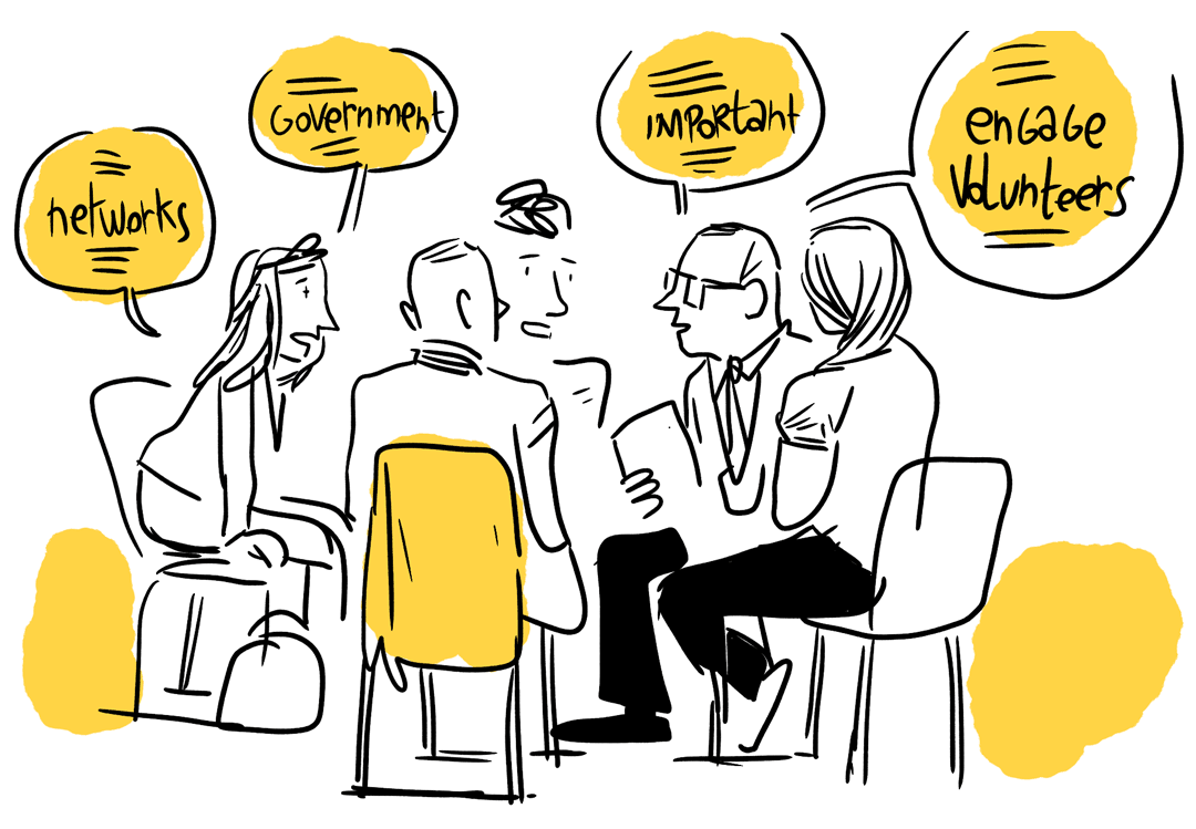 portraits-facilitations-visuelles-vincent-rif-commission-europe-meeting-people croquis de workshop (groupes de travail) en facilitation visuelle et graphique