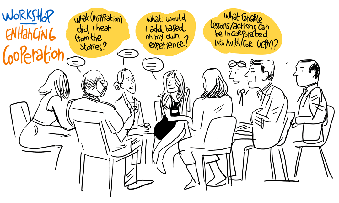 croquis de workshop (groupes de travail) en facilitation visuelle et graphique