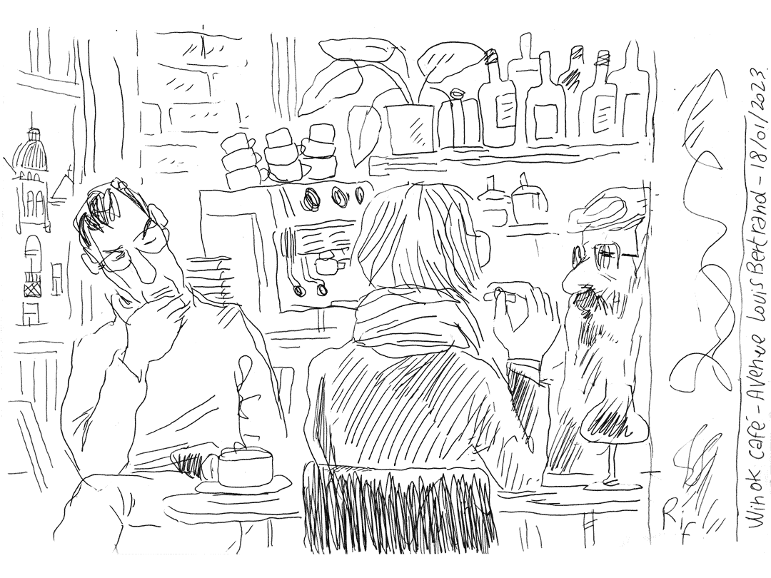 Winok-cafe-18-janvier croquis au café Winok - Janvier 2023