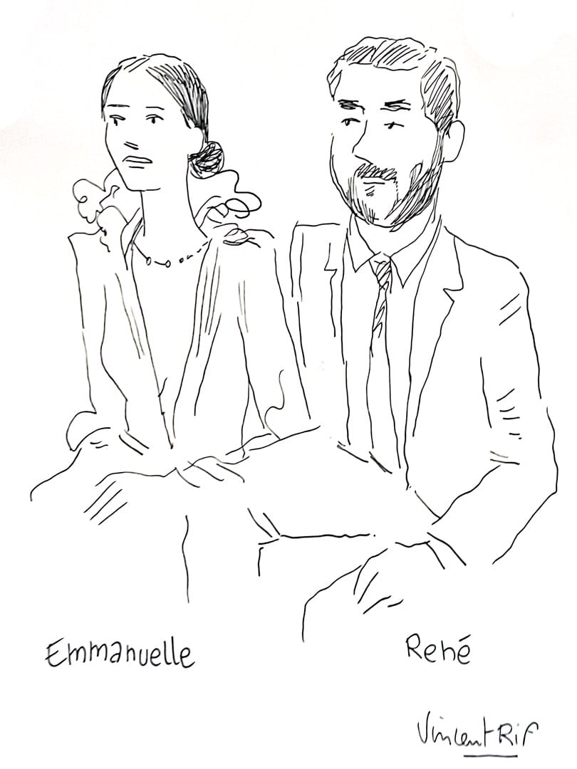 salome regarde portrait de couple  - portrait de couple