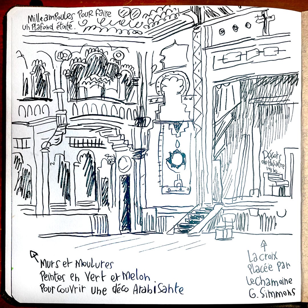 Reportage dessiné à l'aegidium de Saint-Gilles