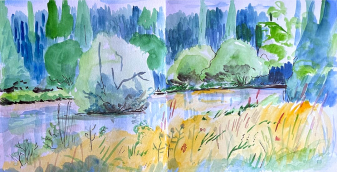 Extrait d'un carnet de voyage et de croquis dans les Vosges