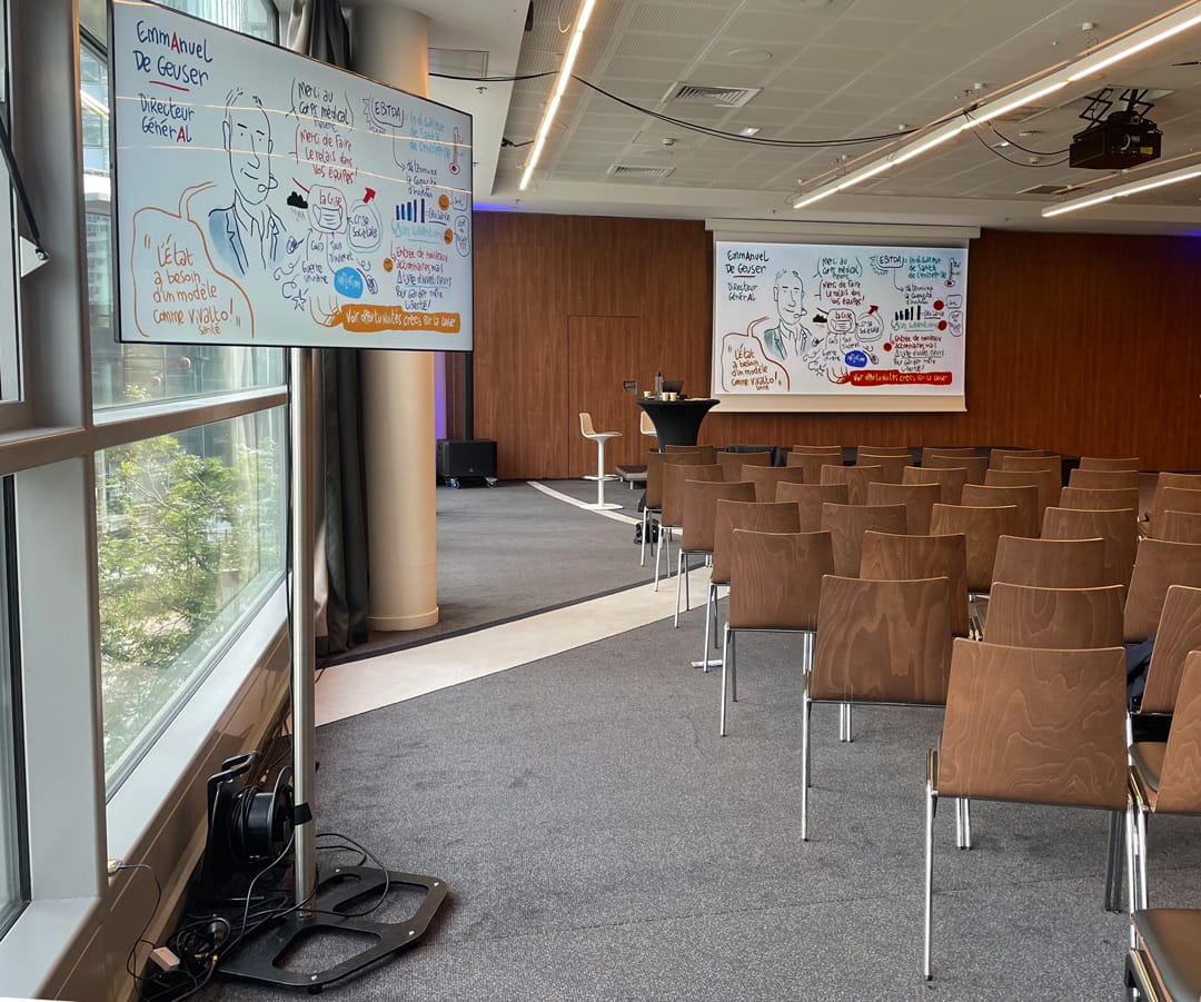 Dispositif technique de la facilitation visuelle à Meliá Paris La Défense