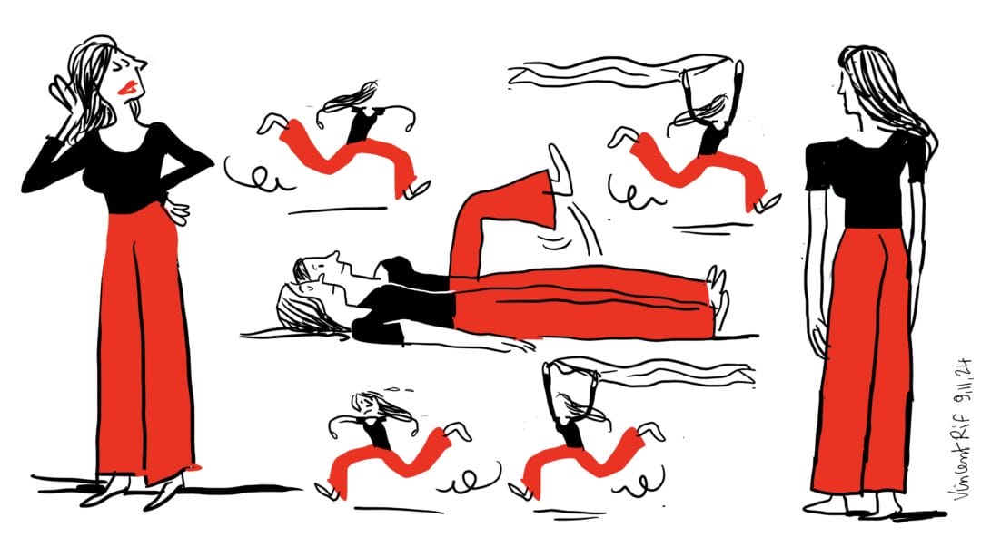 Dessins du spectacle Quelles quelles filles danse