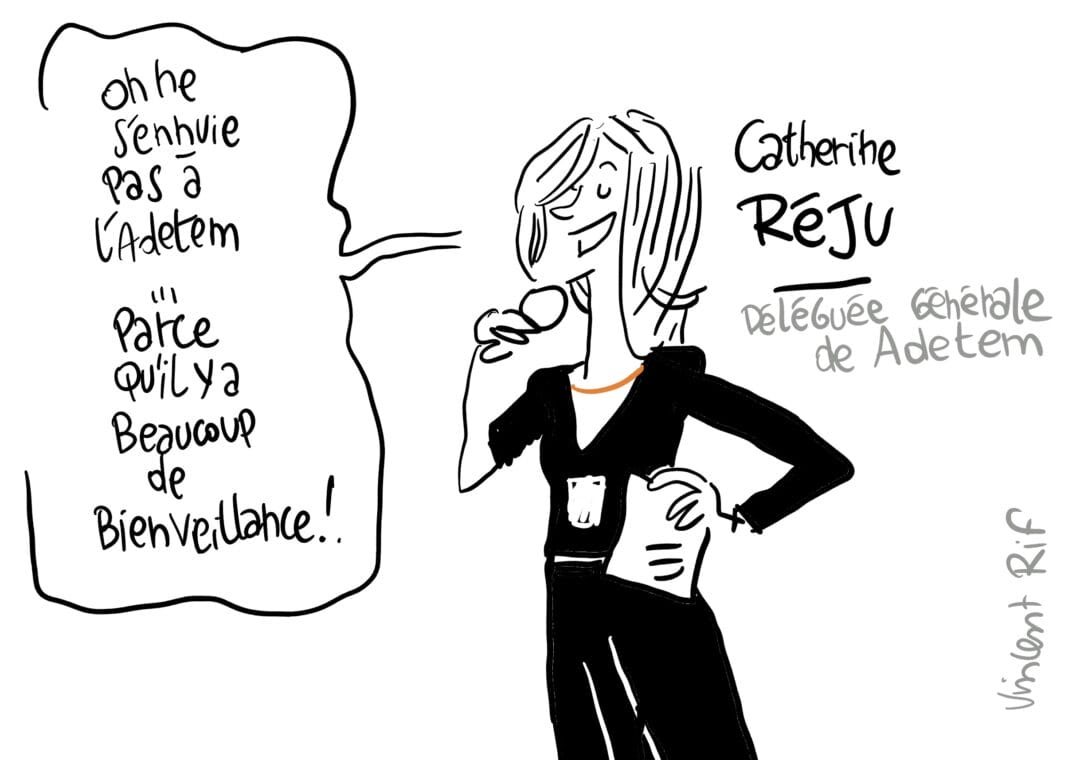 Catherine Réju, Adetem