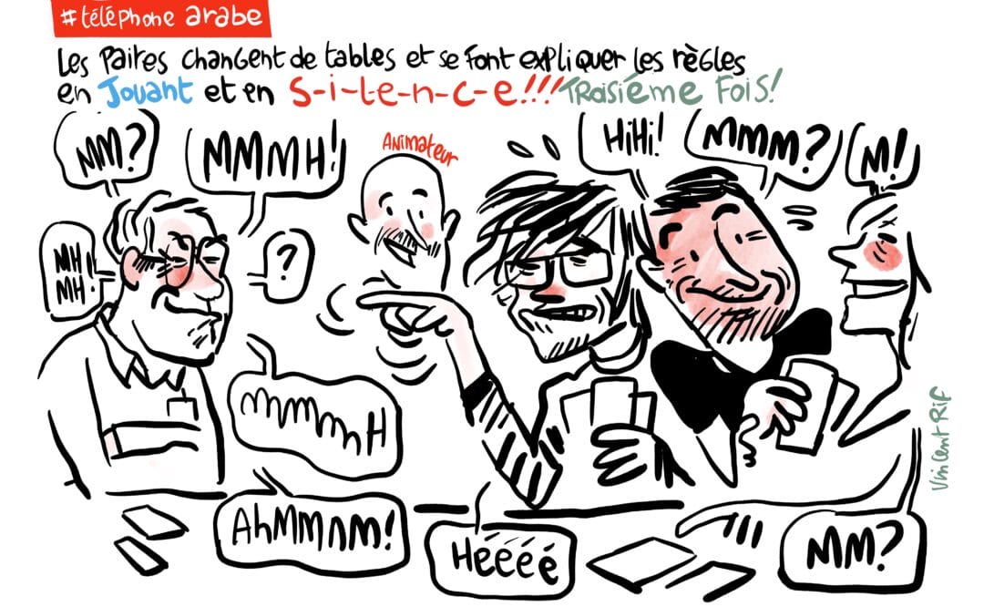 dessins du wokshop sur la règle du jeu