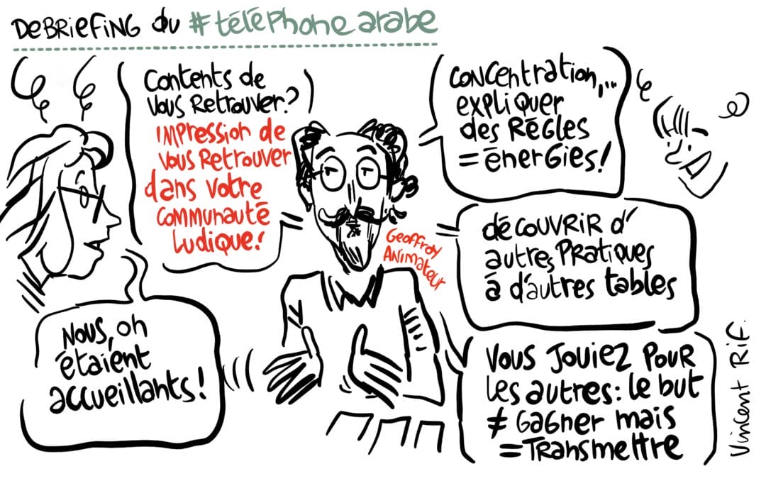 dessins du wokshop sur la règle du jeu
