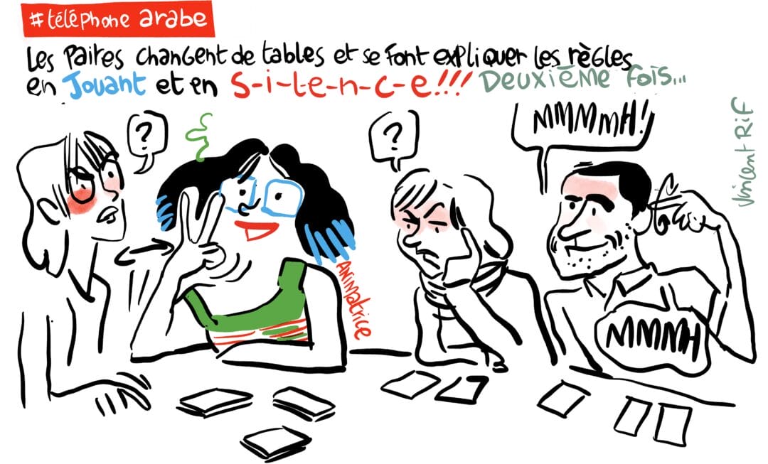 dessins du wokshop sur la règle du jeu