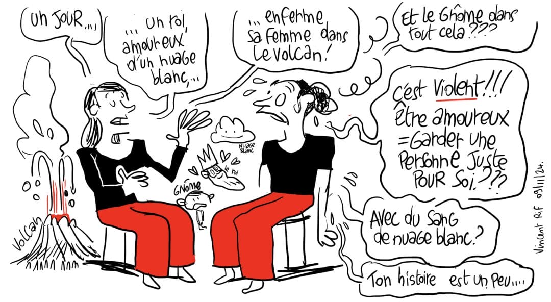Dessins du spectacle Quelles quelles filles conte bizarre
