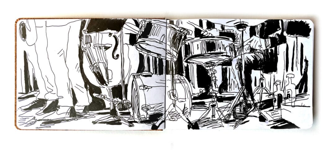 Vincent Thekal Quintet vu par les pieds