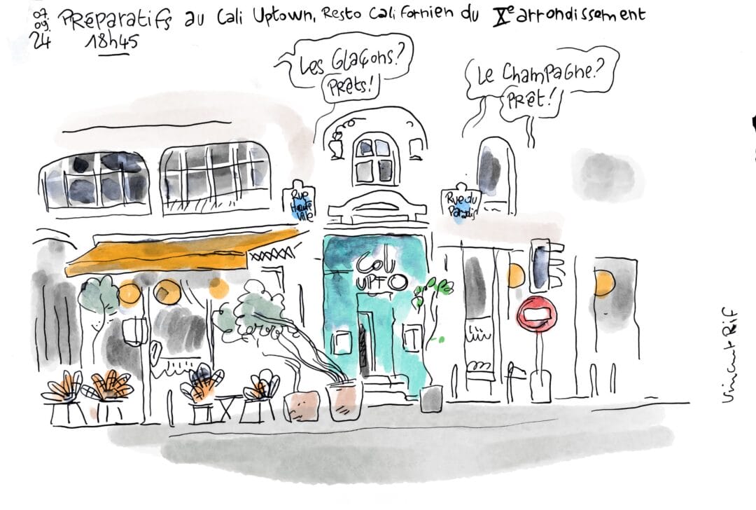 Dessin de mariage à Paris