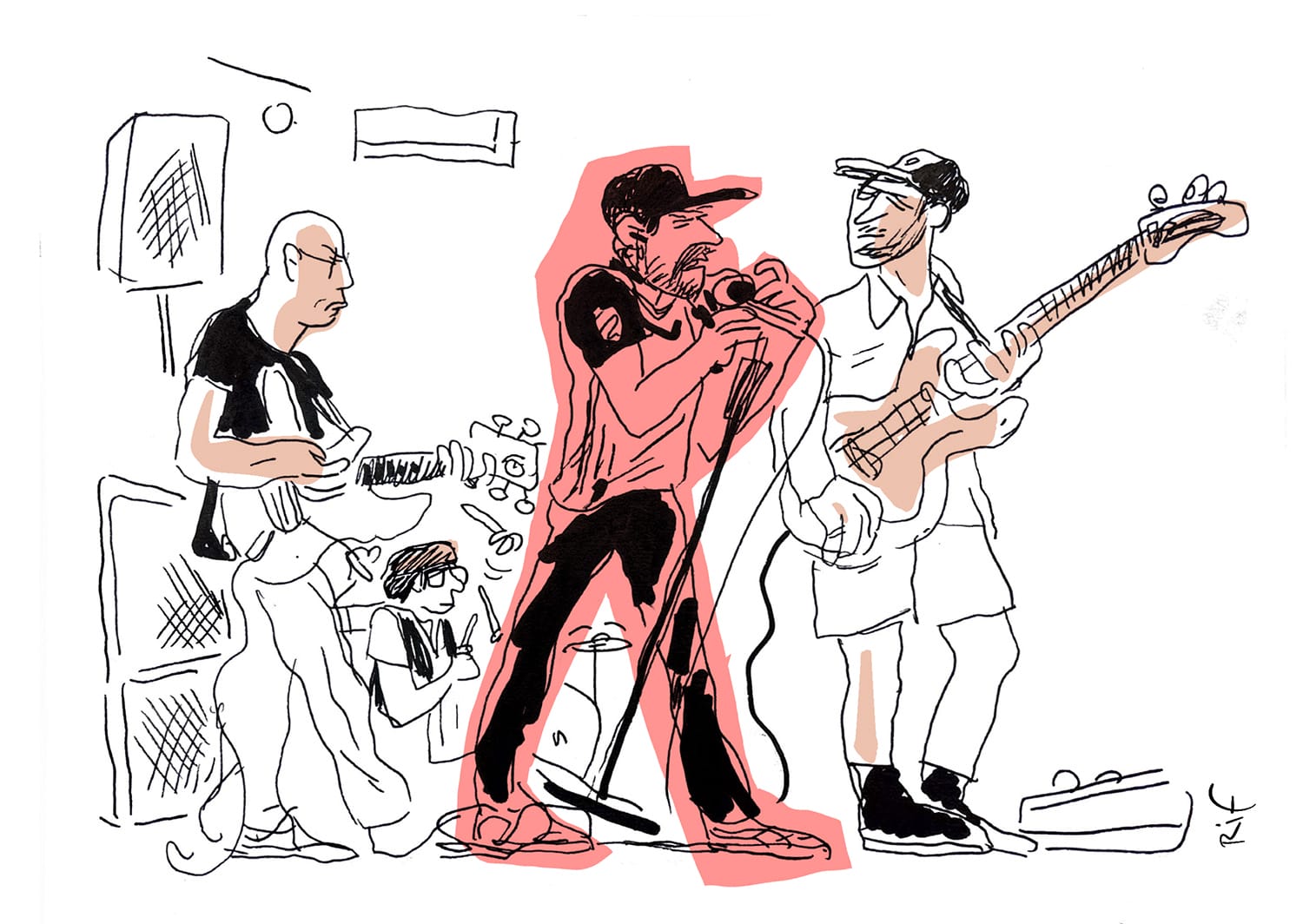 Dessins de mariage - le groupe