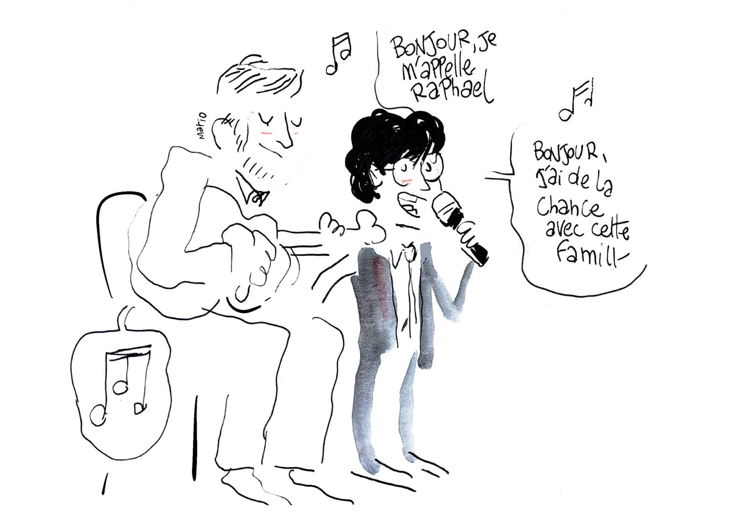 Dessins de mariage - la chanson du fils du marié