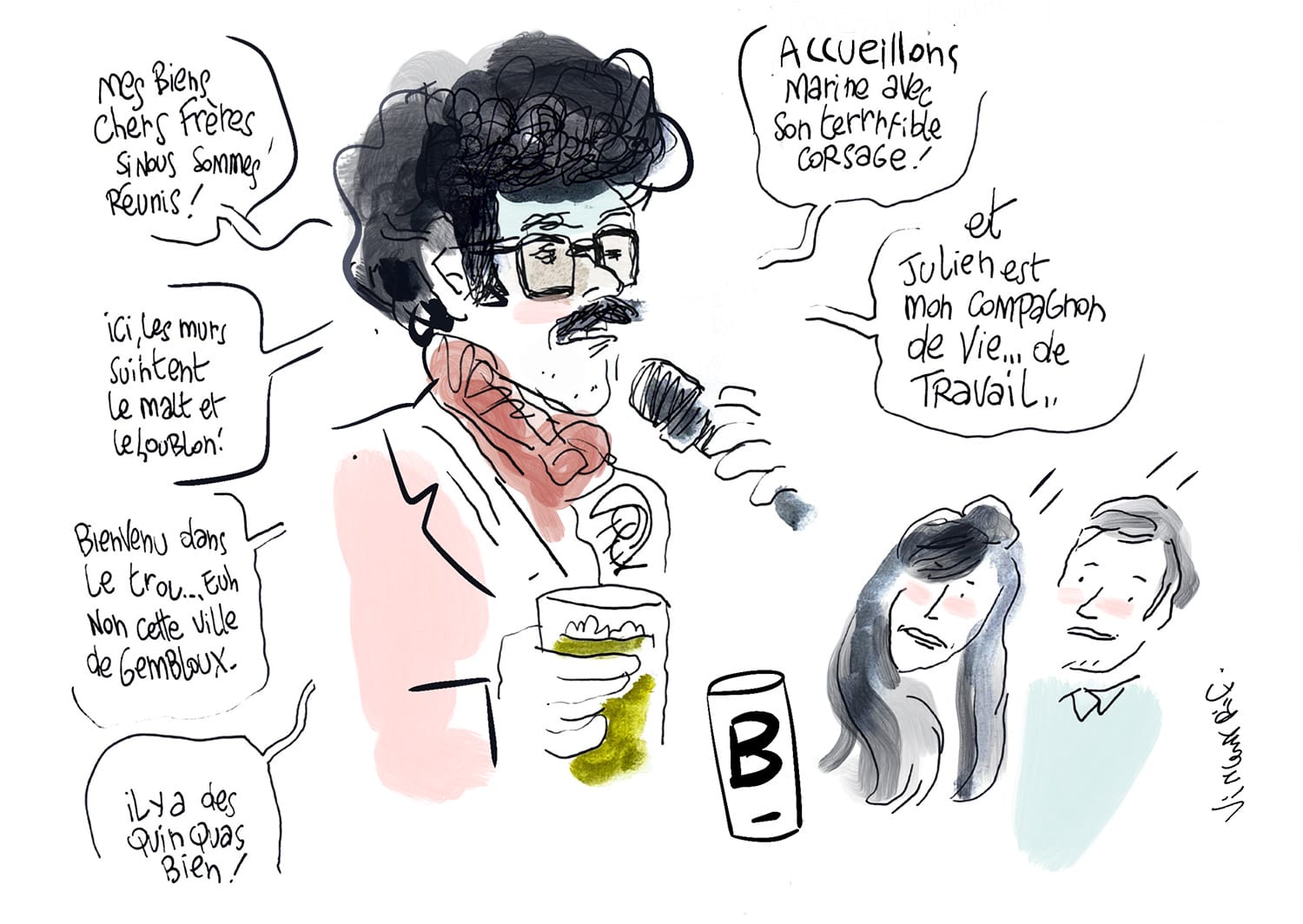 Dessins de mariage - discours d'introduction