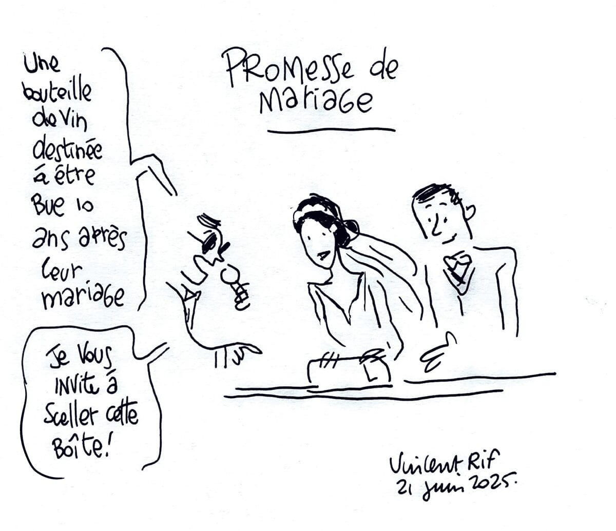 Dessin de mariage - début cérémonie