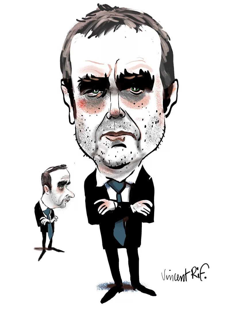 lecornu-stephane-premier-ministre-france Stéphane Lecornu, caricature d'un Premier Ministre, de face et de profil